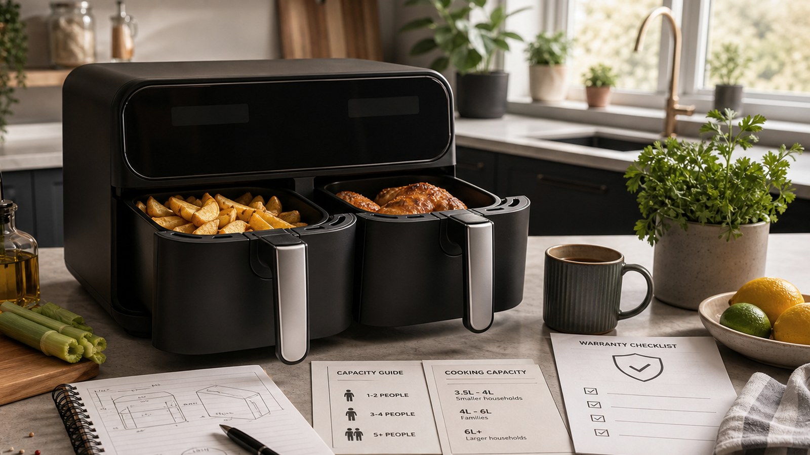 Instant Vortex air fryer comparison visual