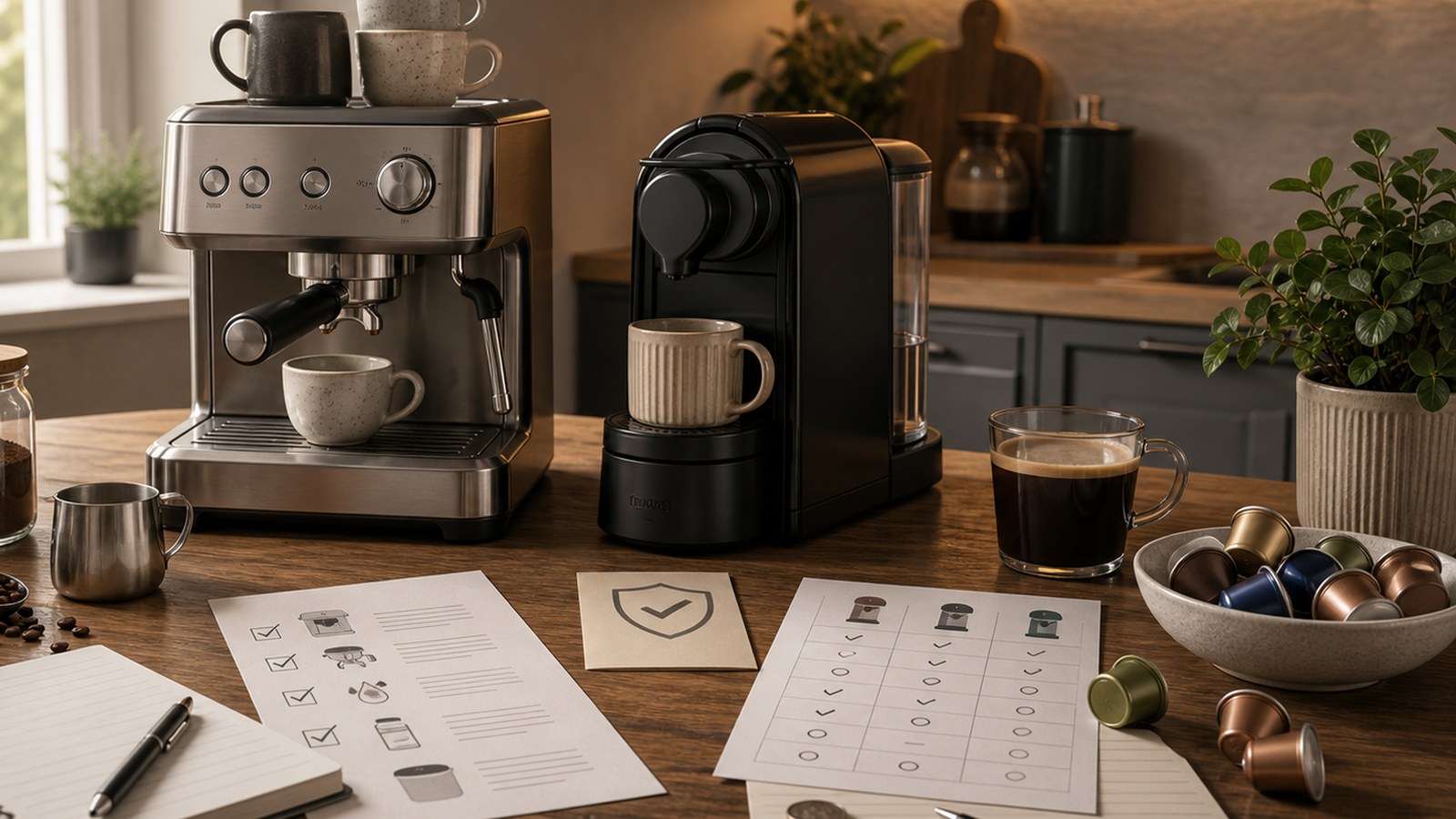 Nespresso Vertuo machine comparison visual